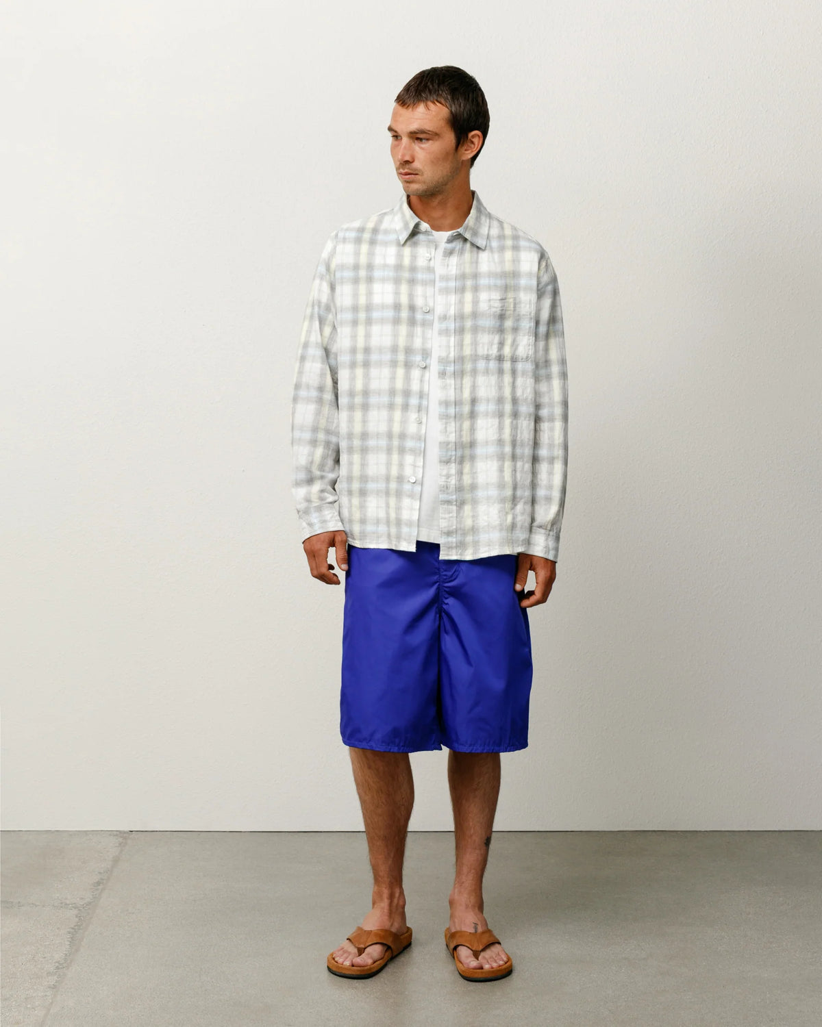 トップス stussy beach plaid shirts Stussy Beach Plaid Shirt (Blue) – Bows and Arrows