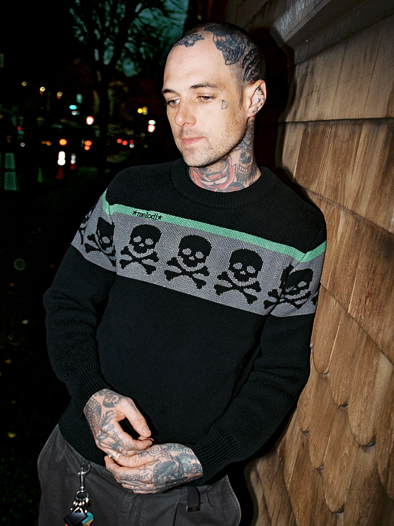 Heavy Knit Skull (Black) | Loading Store