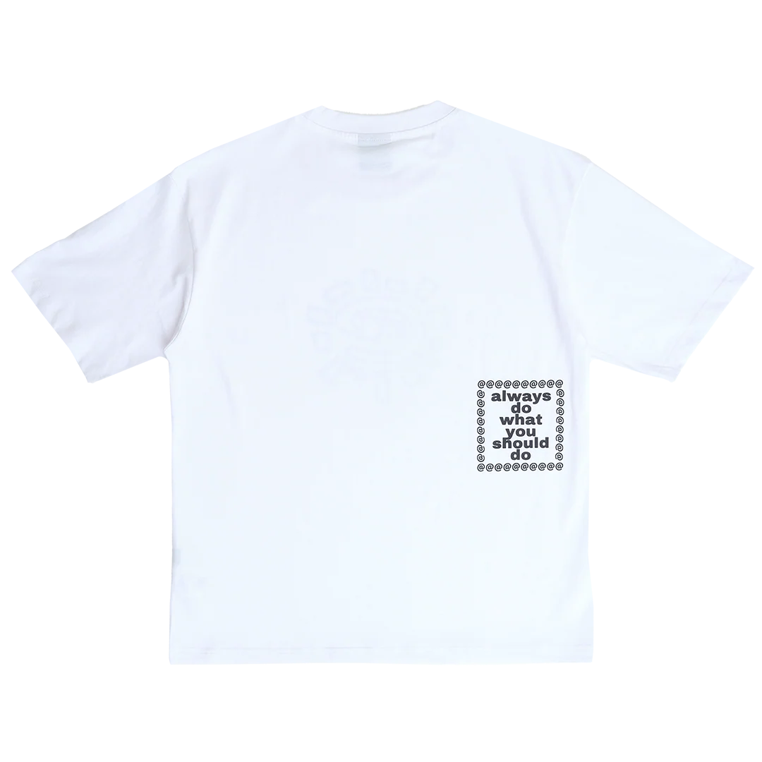 トップス ALWAYS SKETCHY SUN T-SHIRT WHITE Always Do What You Should Do: Men's Sketchy @Sun T-Shirt