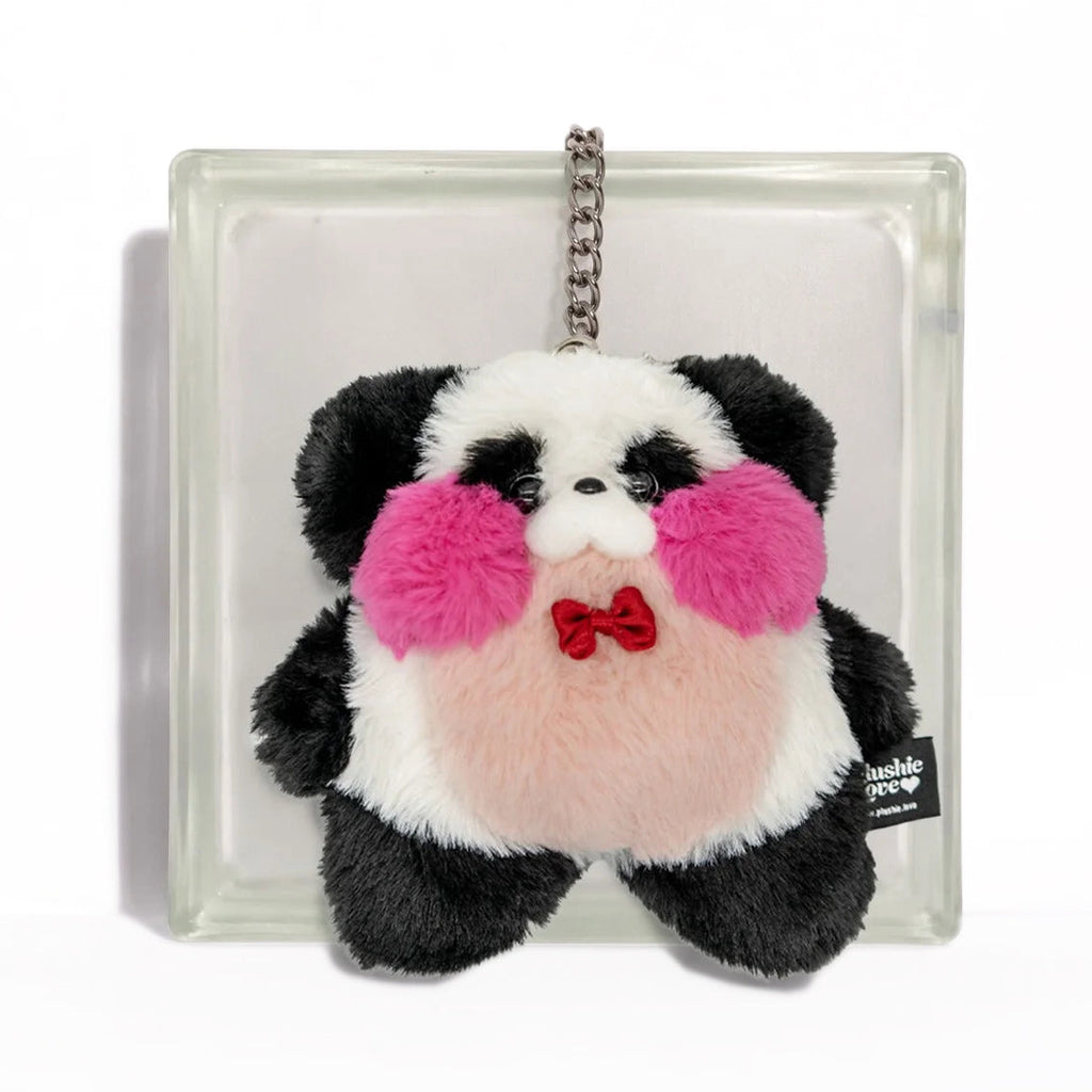 Panda Heart Cushion フリル付き クッション Panda Snoozle Bag Charm Keychain - Loading x Plushie Love