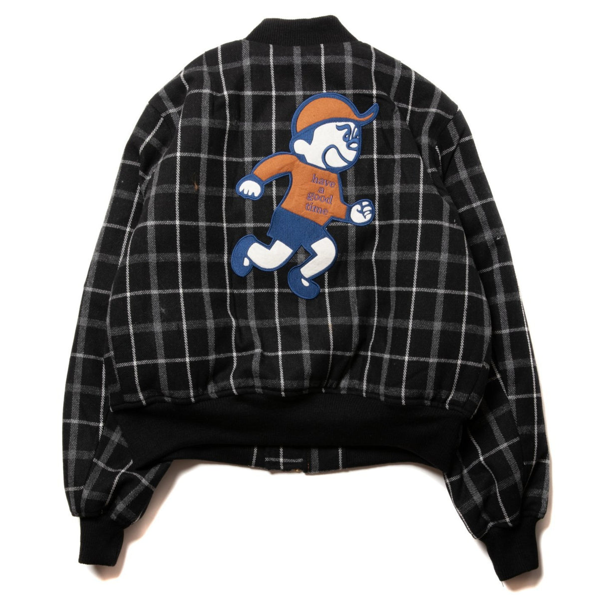 Good Boy Logo Checked MA-1 Jacket