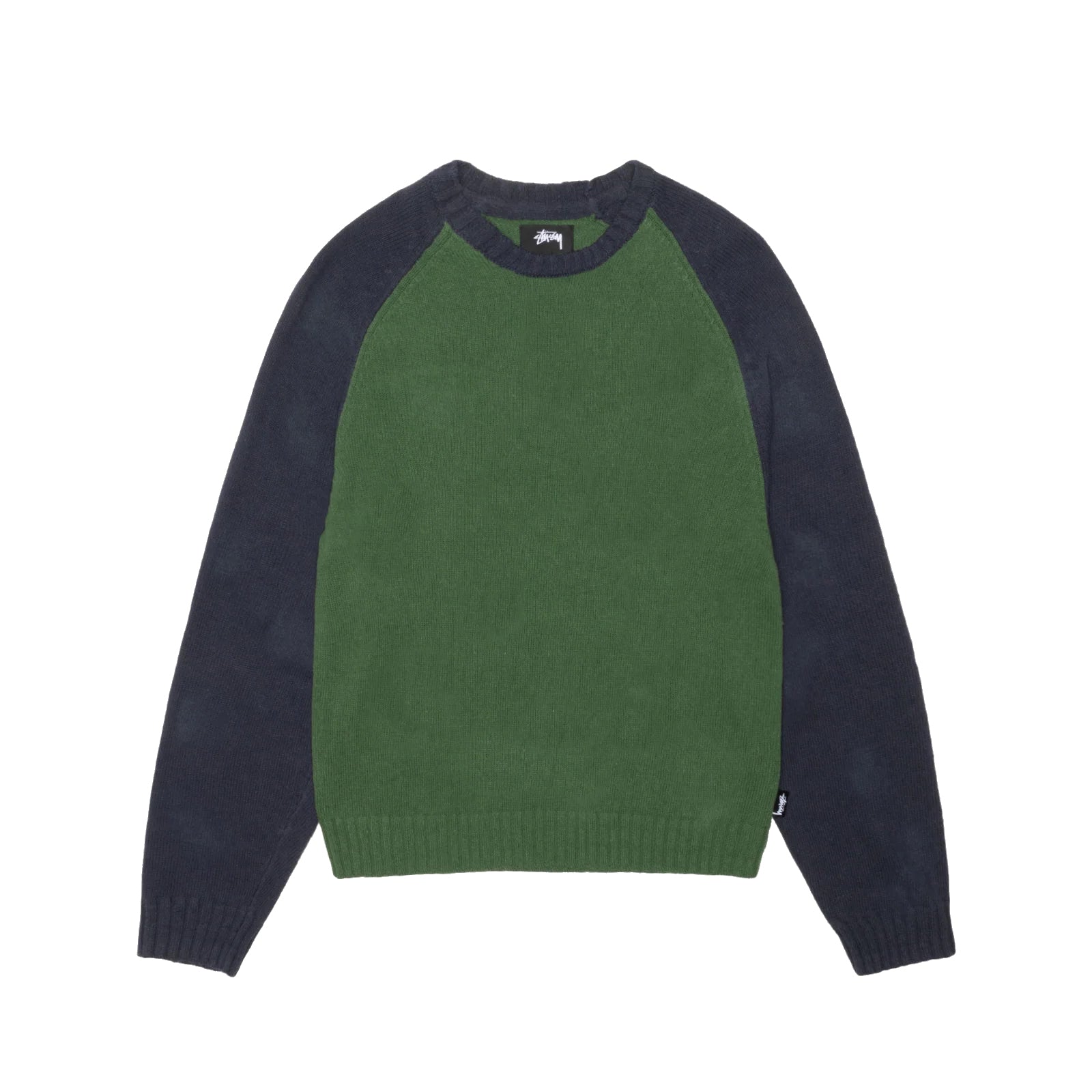 トップス STUSSY COLORBLOCKED RAGLAN KNIT CREW XL Colorblocked Raglan Knit Crew | Loading Store