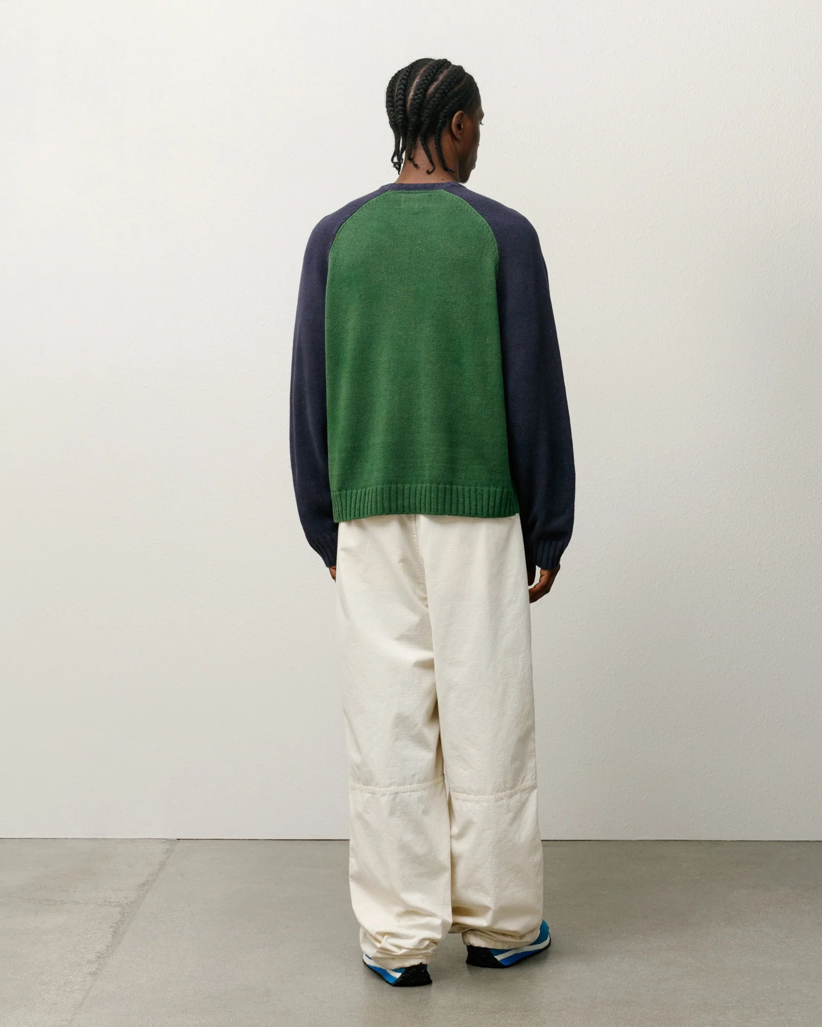 Stussy Colorblocked Raglan Knit Crew かつき Stussy Colorblocked Raglan Knit Crew Brick Men's - SS25 - US