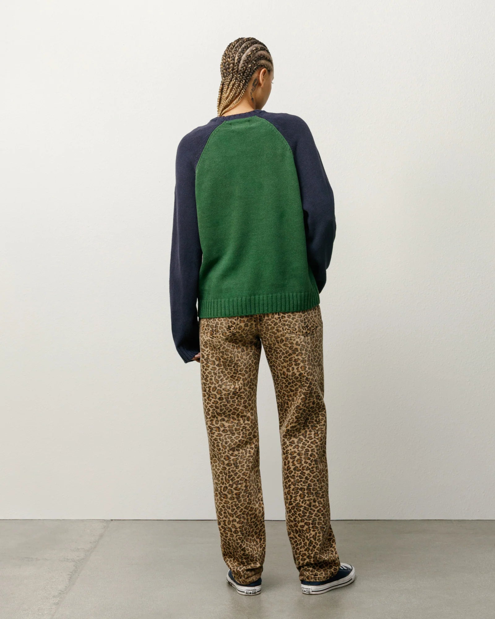 Colorblocked Raglan Knit Crew | Loading Store