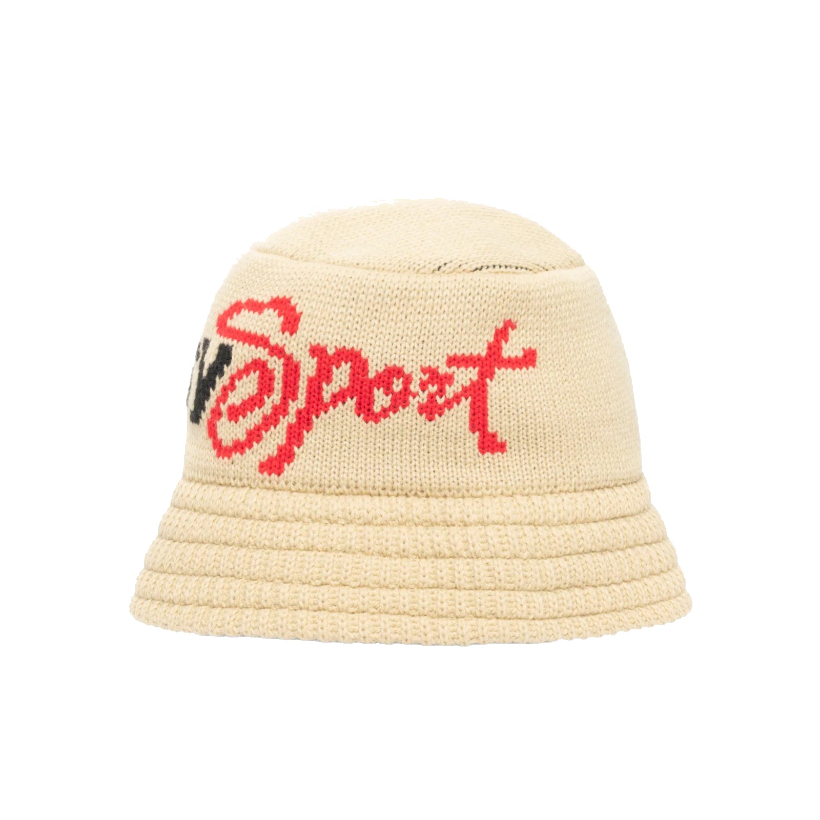 Stüssy Beige & Brown Knit Bucket Hat Stussy