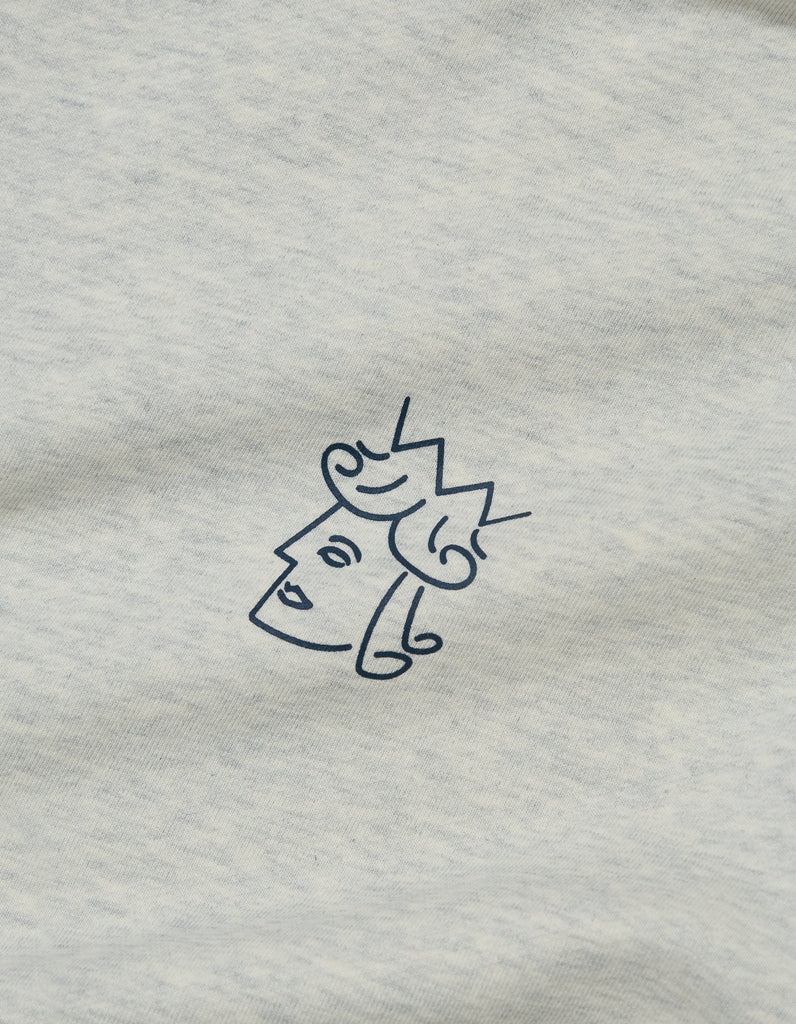 QUEENHEAD HOODED SWEATSHIRT (ASH HEATHER)