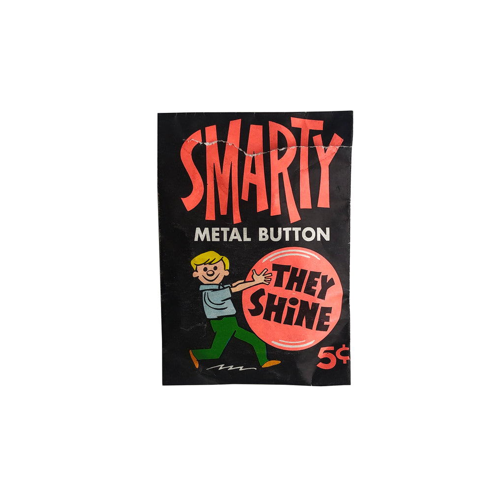 TOPPS Smarty Metal Buttons 1960s